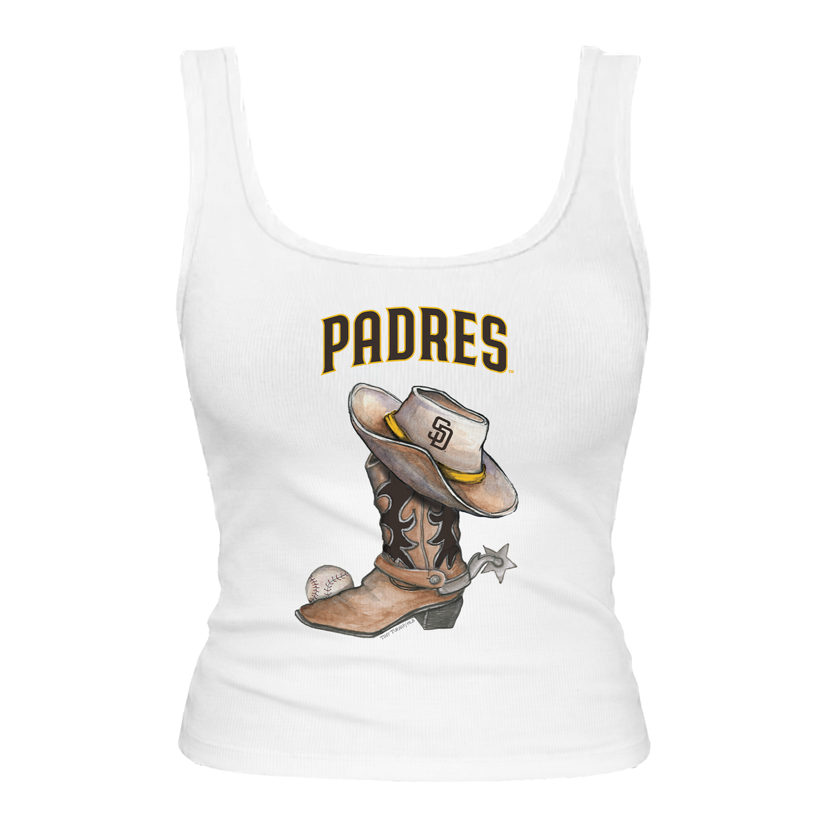 San Diego Padres Cowboy Boot Emmy Tank
