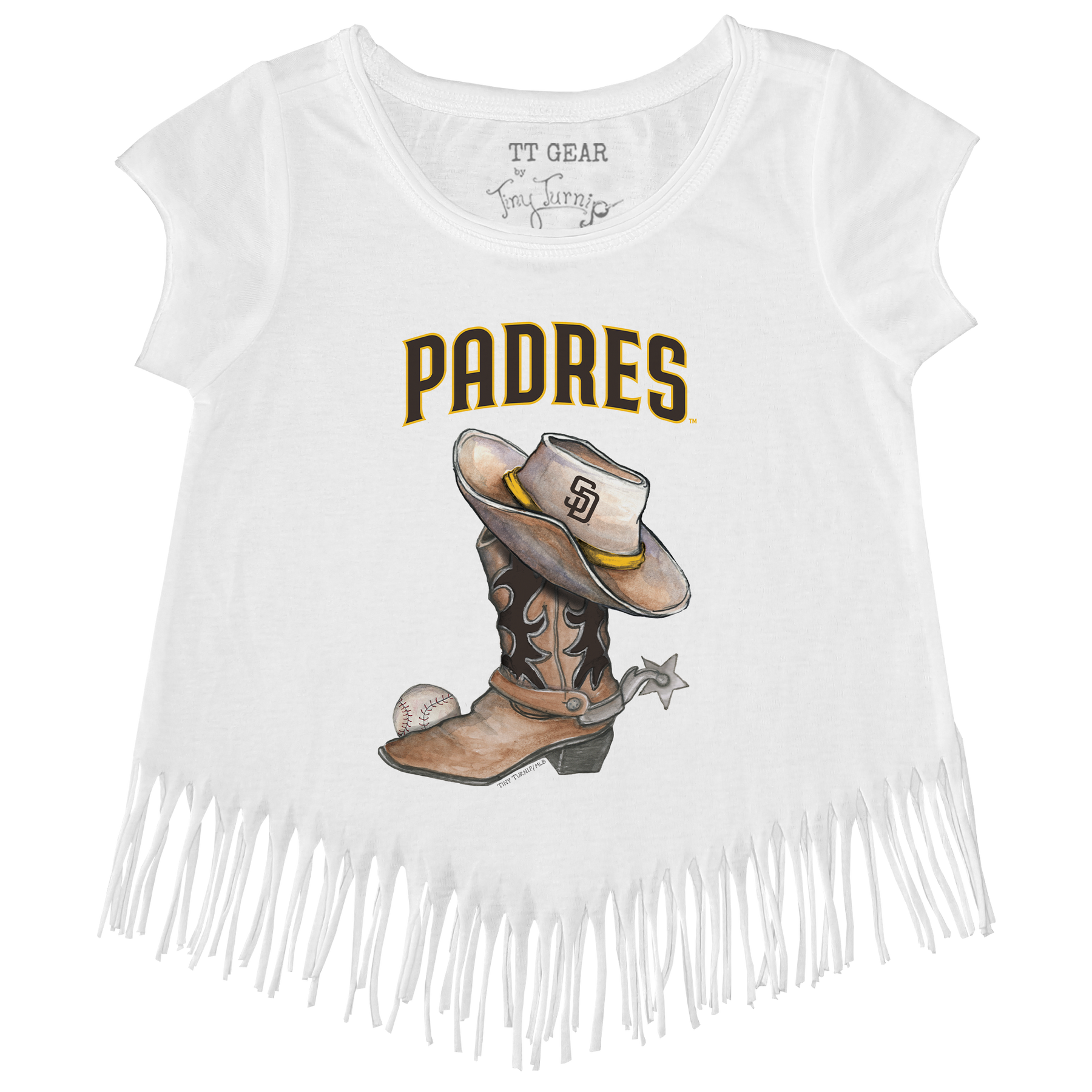 San Diego Padres Cowboy Boot Fringe Tee
