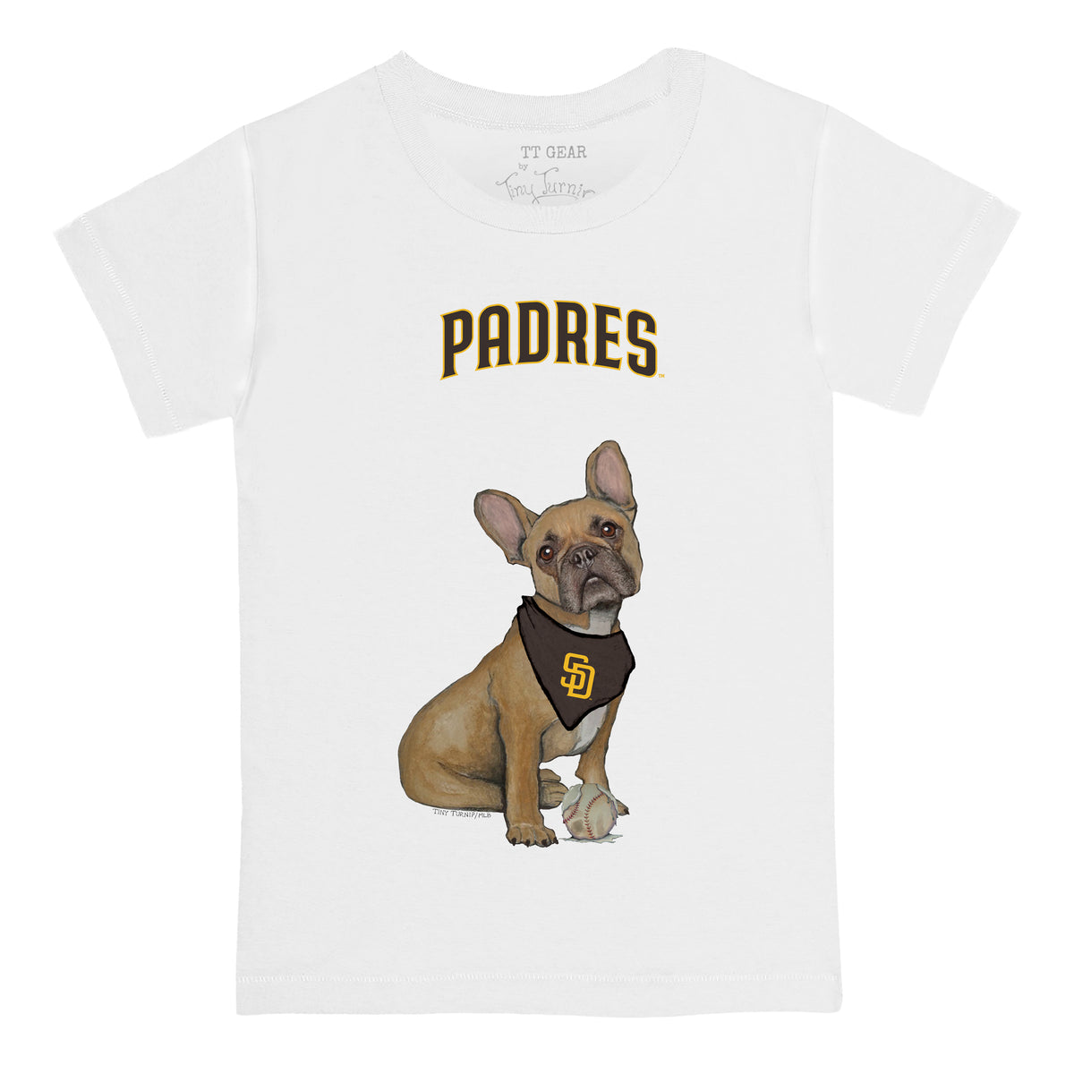 San Diego Padres French Bulldog Tee Shirt
