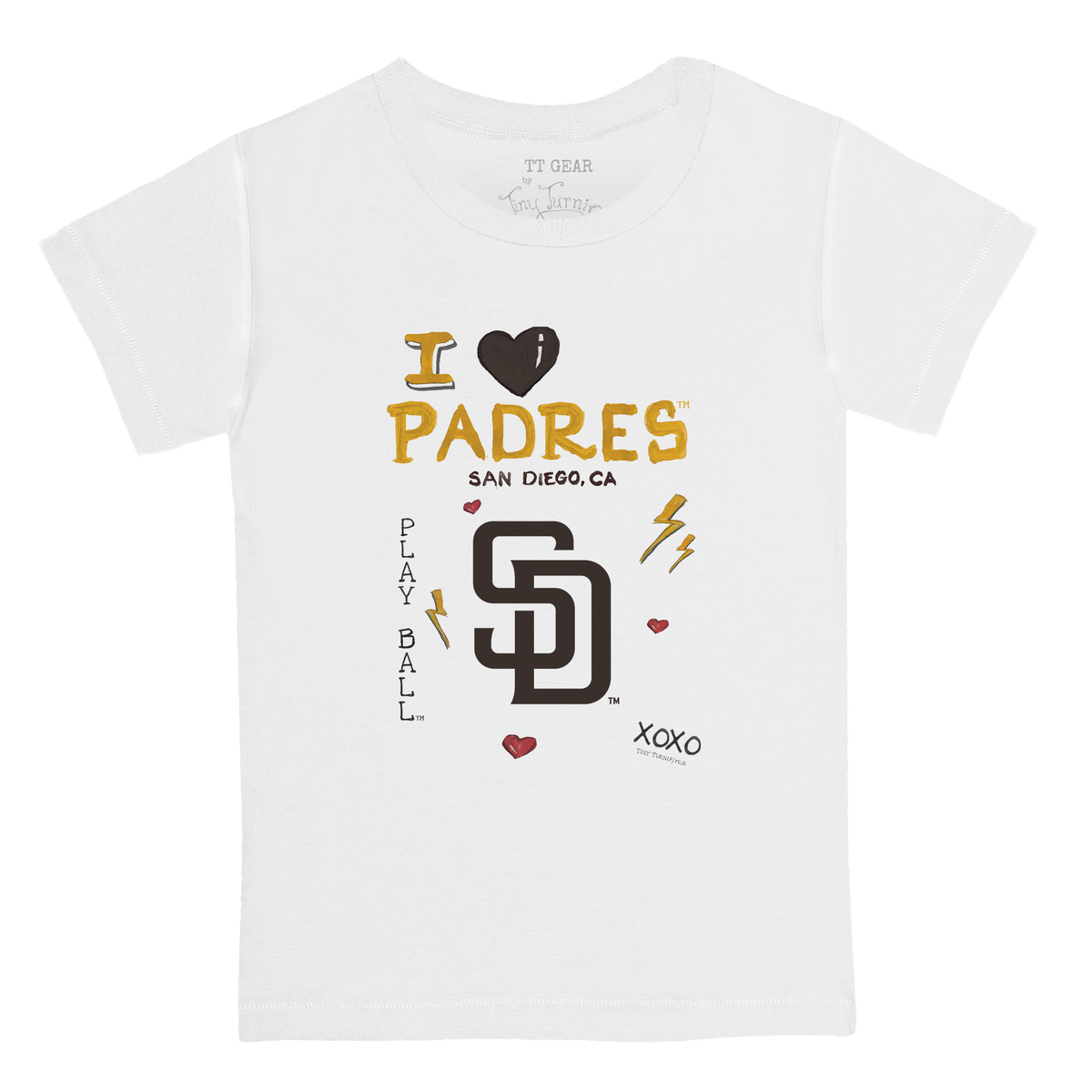 I Heart Padres Kid's Tee Shirt