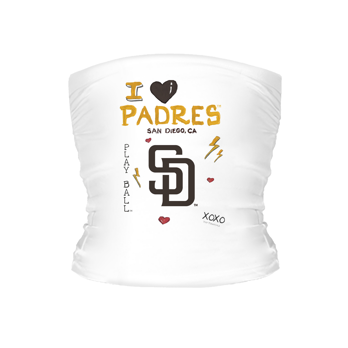 I Heart Padres Tube Top - Tiny Turnip