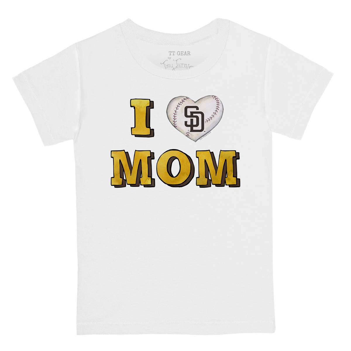 San Diego Padres I Love Mom Tee Shirt