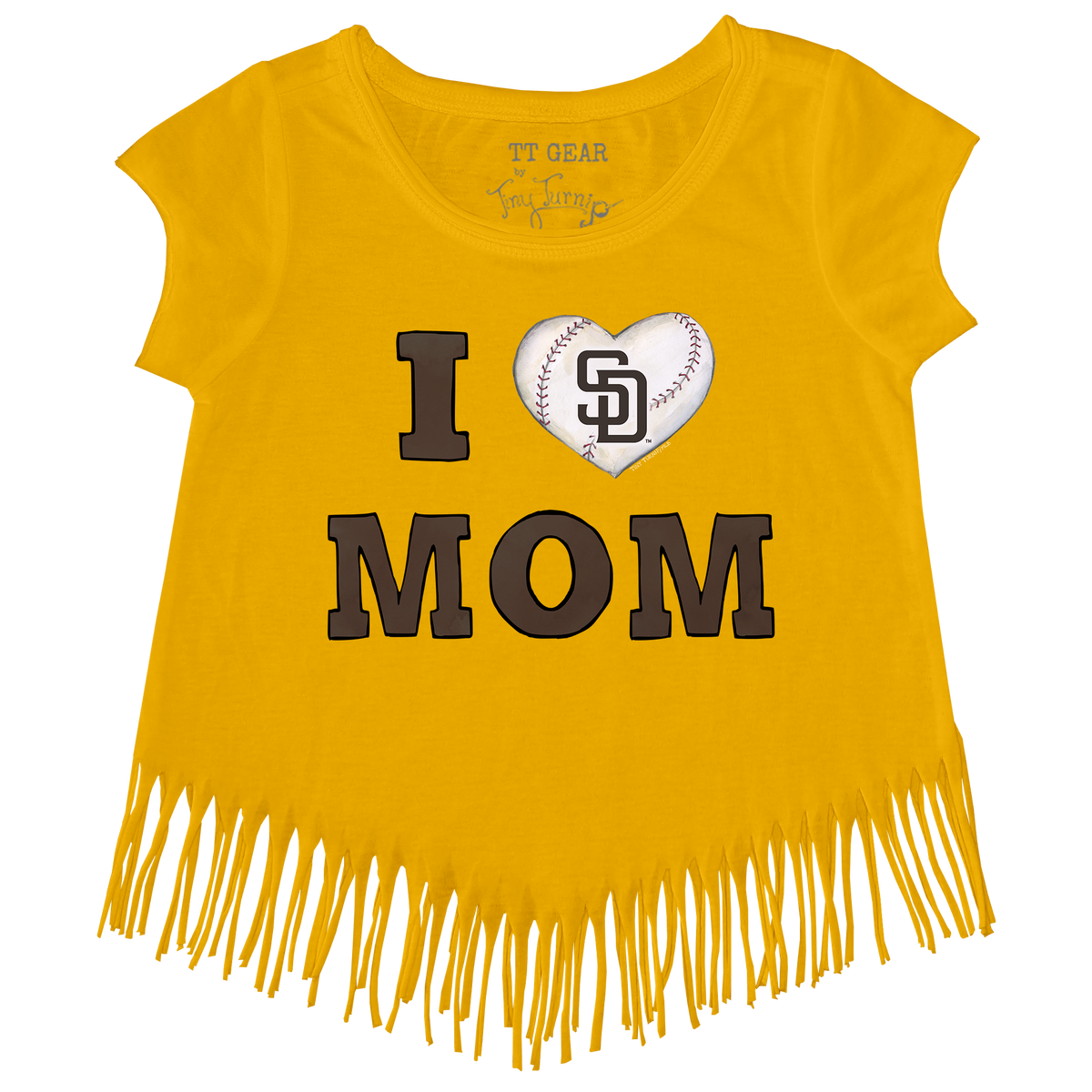 San Diego Padres I Love Mom Fringe Tee