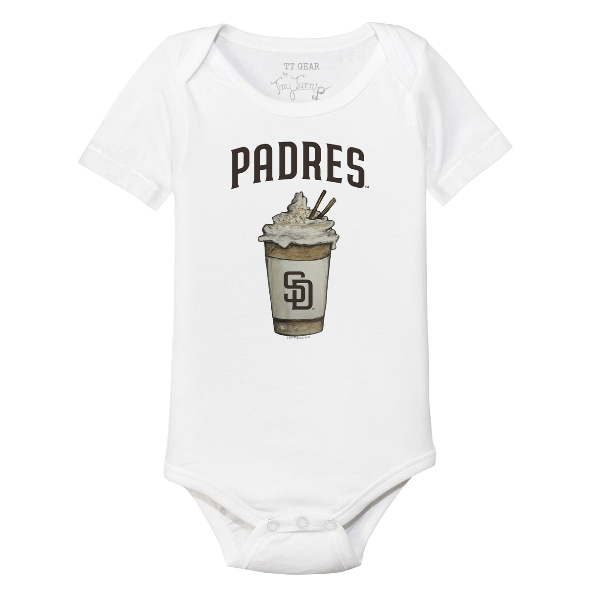 San Diego Padres Latte Short Sleeve Snapper