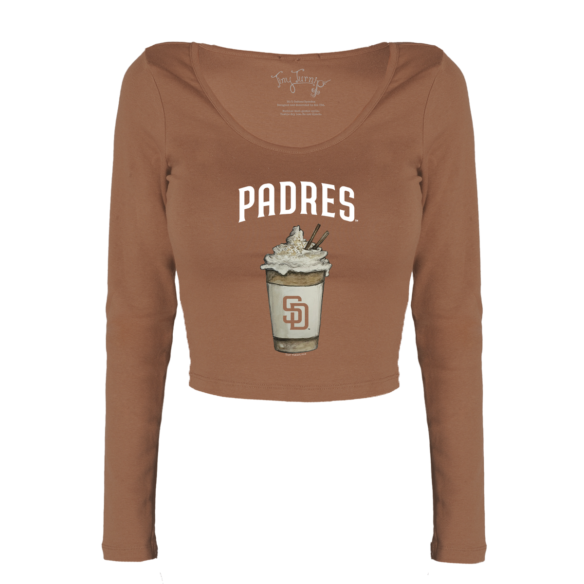 San Diego Padres Latte Women's Lucy Long Sleeve