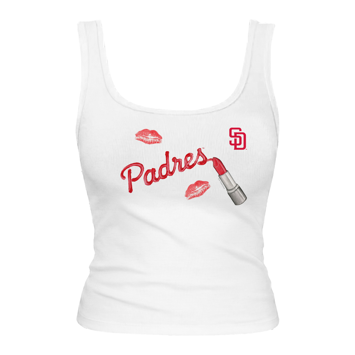San Diego Padres Lipstick Emmy Tank