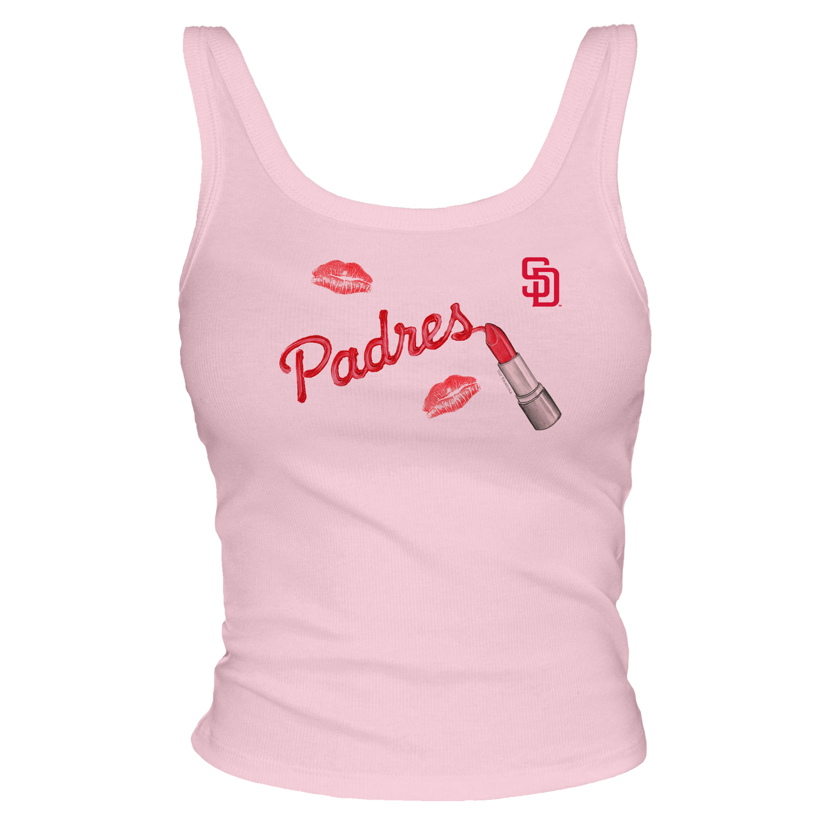 San Diego Padres Lipstick OG Ribbed Tank - Tiny Turnip