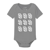 San Diego Padres Logo Grid Short Sleeve Snapper
