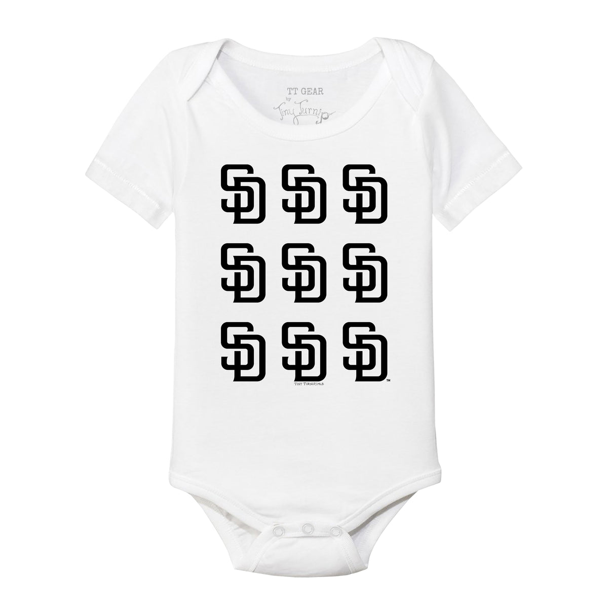 San Diego Padres Logo Grid Short Sleeve Snapper