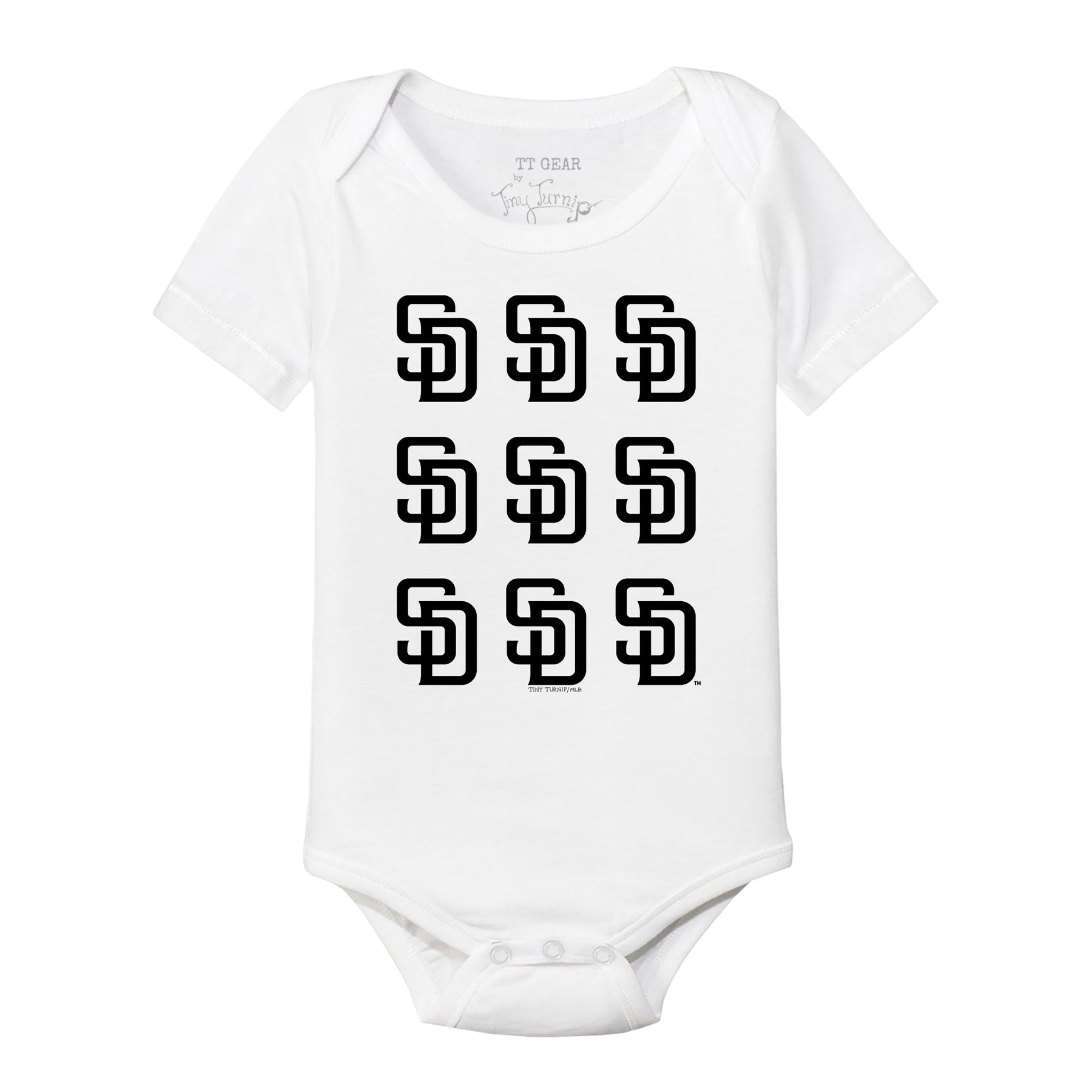 San Diego Padres Logo Grid Short Sleeve Snapper