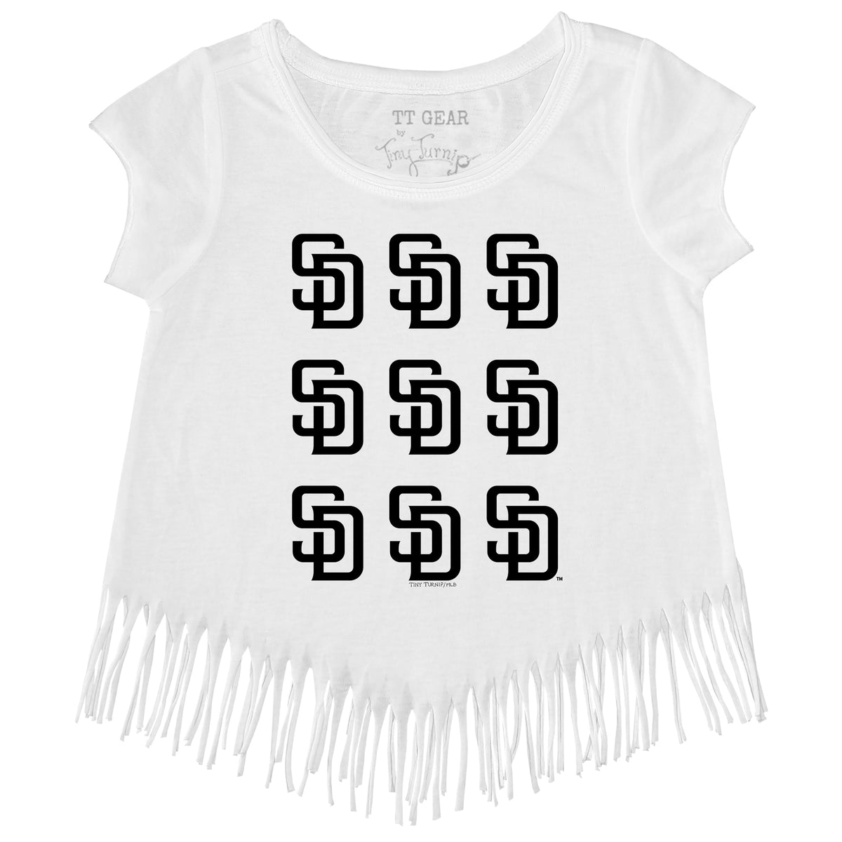 San Diego Padres Logo Grid Fringe Tee