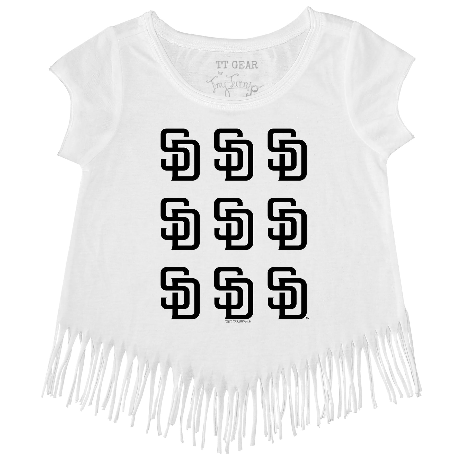 San Diego Padres Logo Grid Fringe Tee