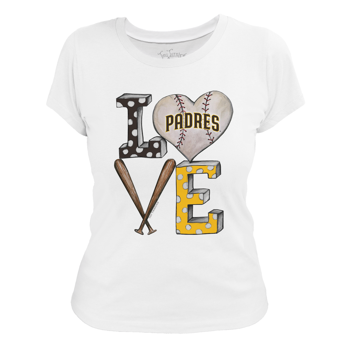 San Diego Padres Baseball LOVE Tee Shirt