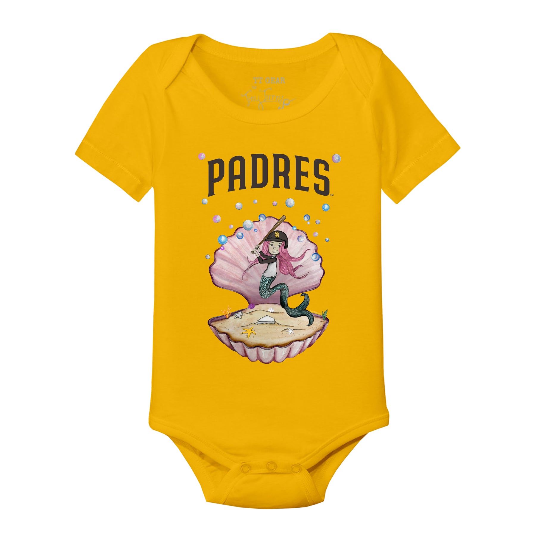 San Diego Padres Mermaid Short Sleeve Snapper