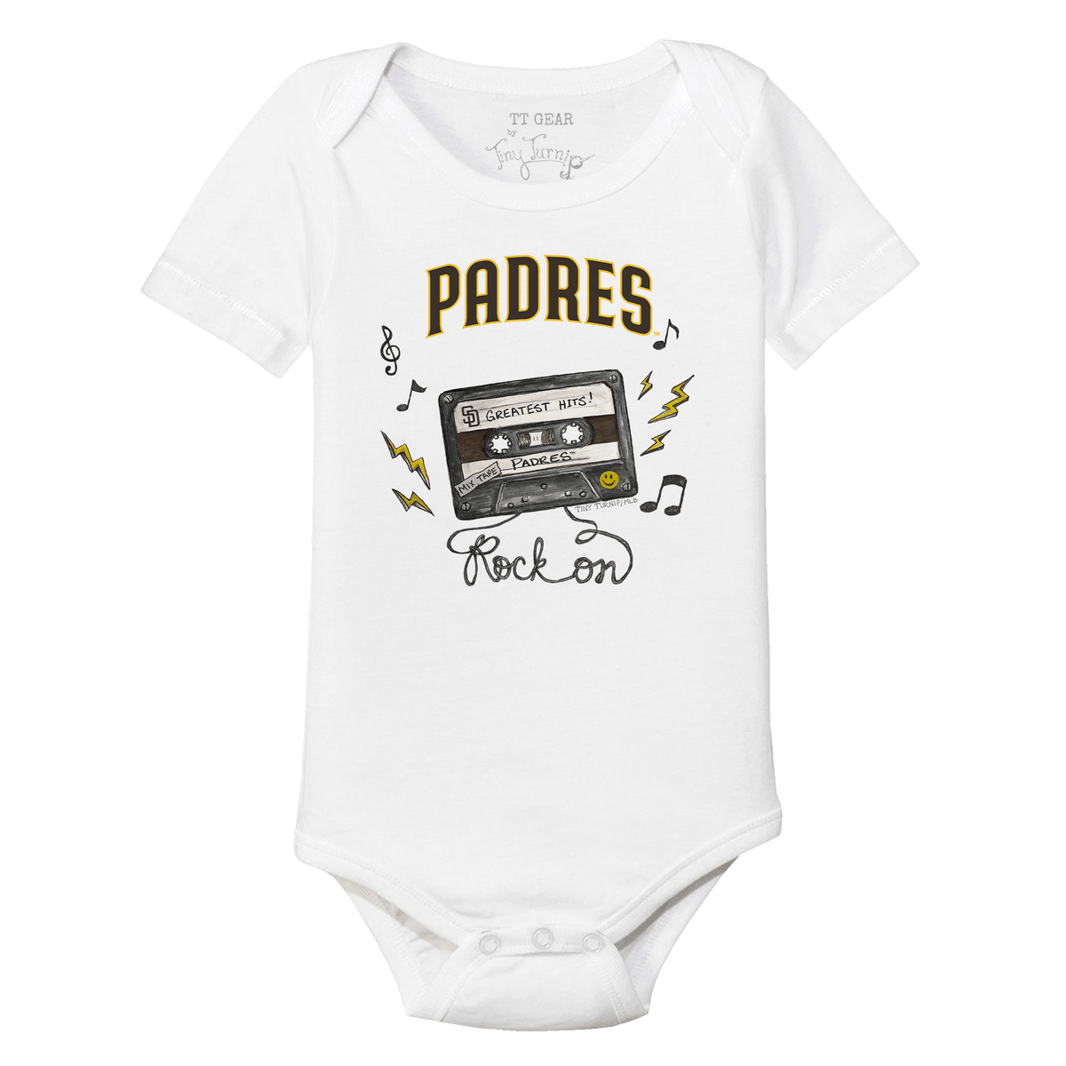 San Diego Padres Mixtape Short Sleeve Snapper - Tiny Turnip