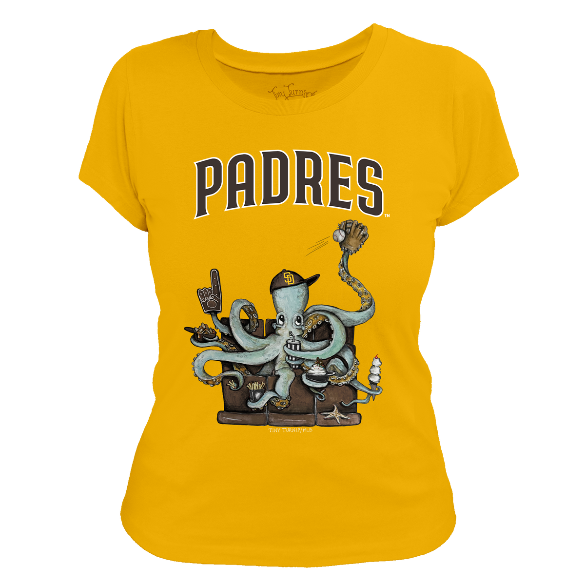 San Diego Padres Octopus Tee Shirt