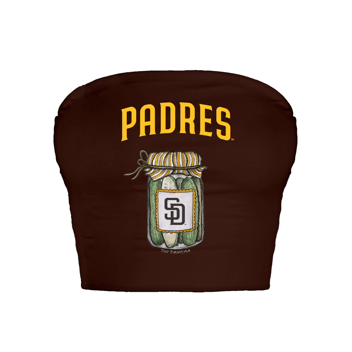 San Diego Padres Pickle Jar Crop Tube Top