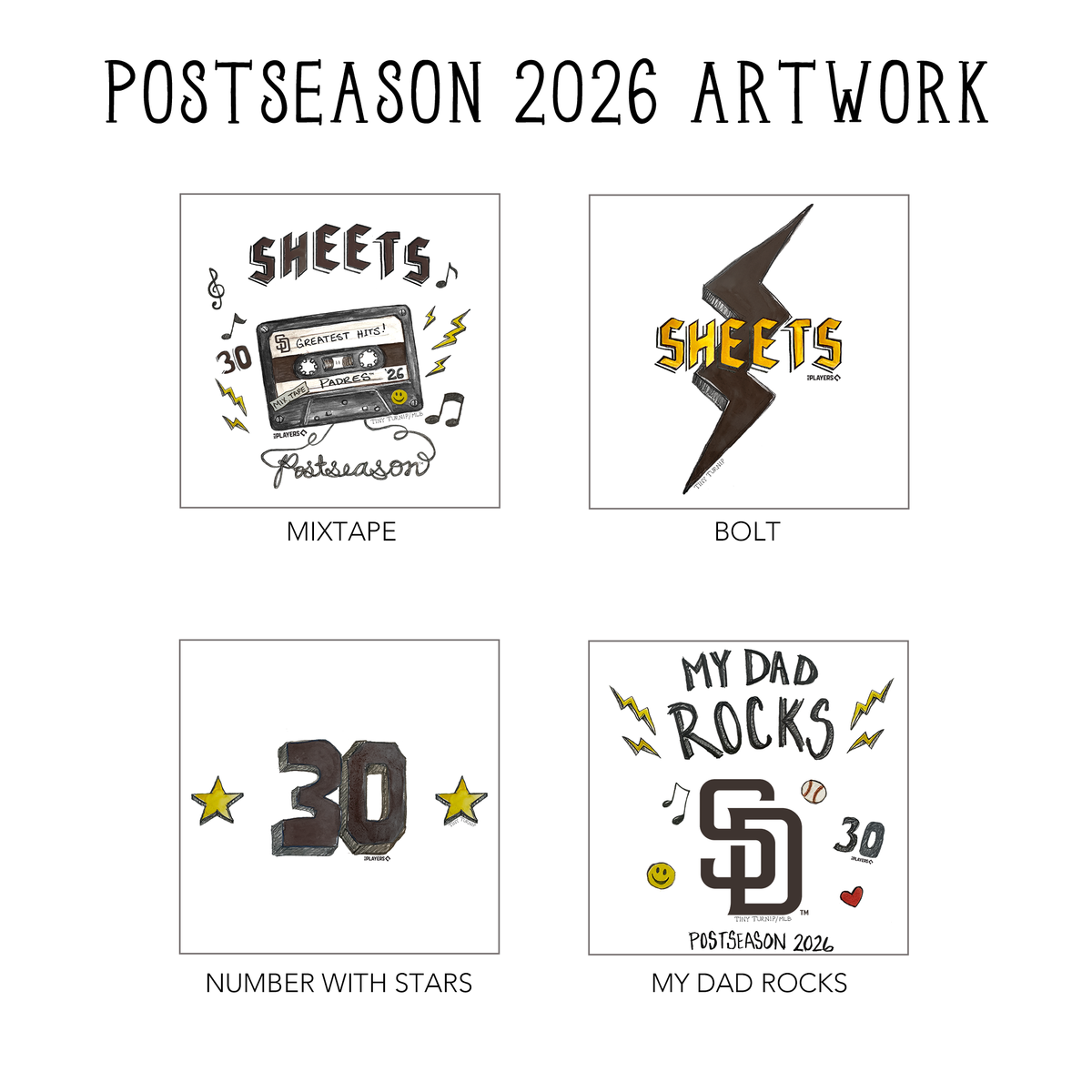 VIP San Diego Padres Postseason '26 Short Sleeve Snapper - Tiny Turnip