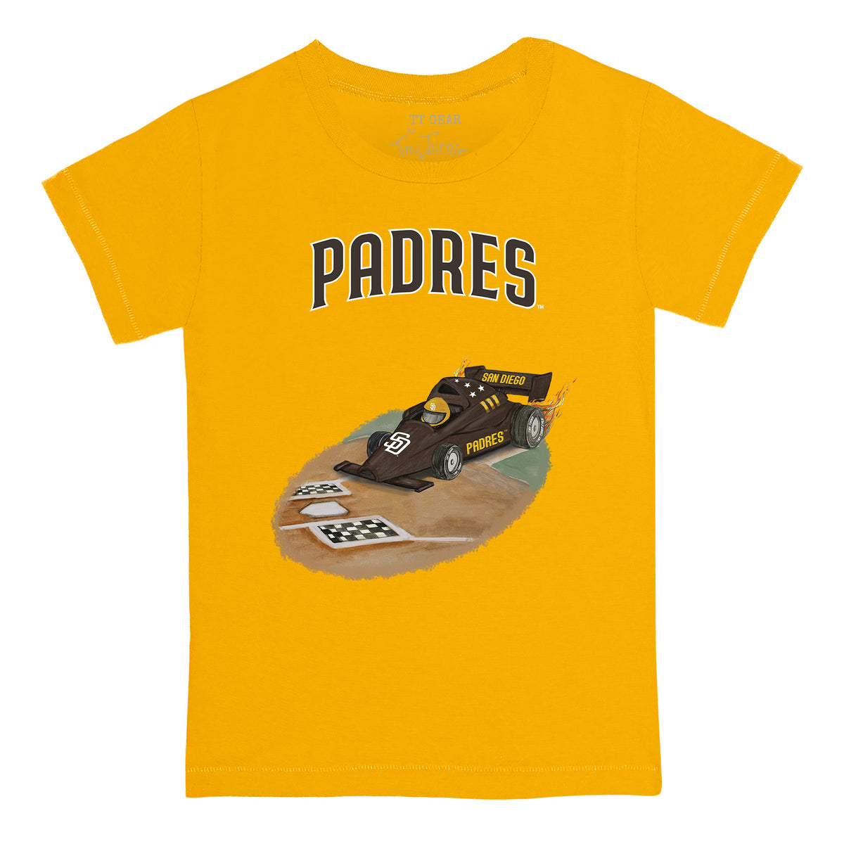 San Diego Padres Race Car Tee Shirt