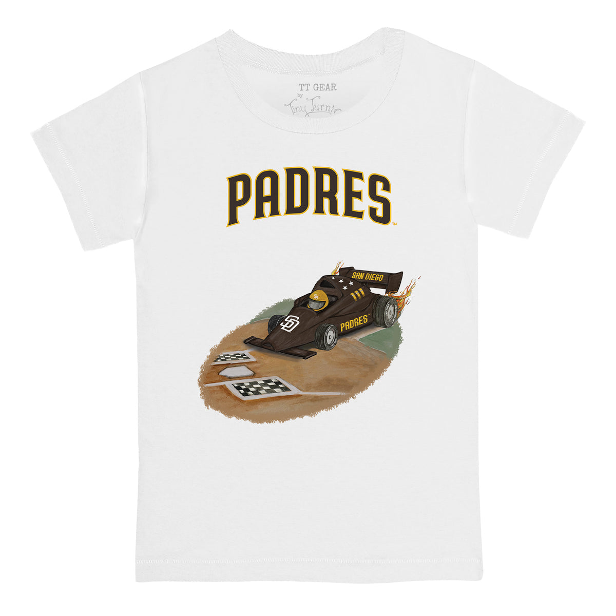 San Diego Padres Race Car Tee Shirt