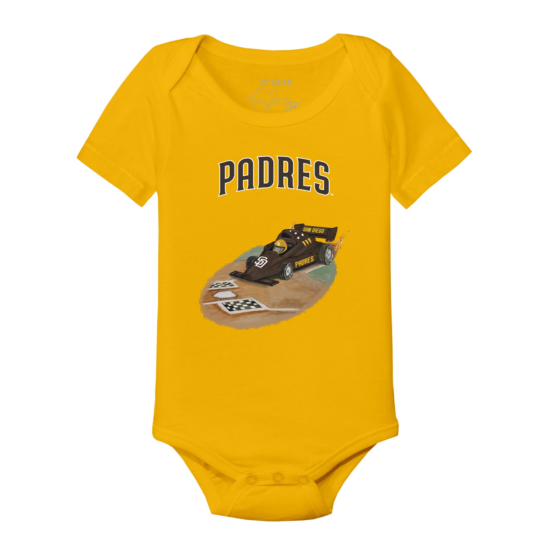 San Diego Padres Race Car Short Sleeve Snapper