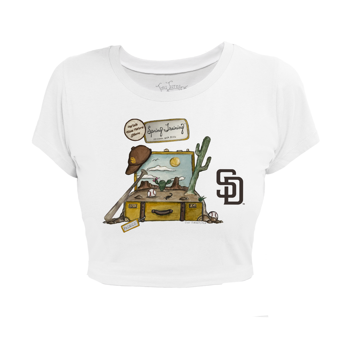 San Diego Padres Spring Training 2026 Riley Crop Tee