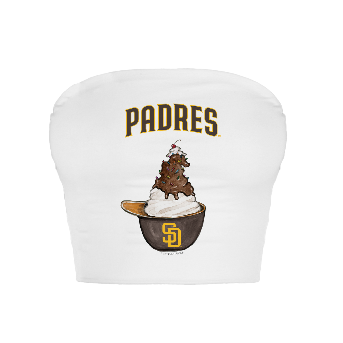 San Diego Padres Sundae Helmet Crop Tube Top