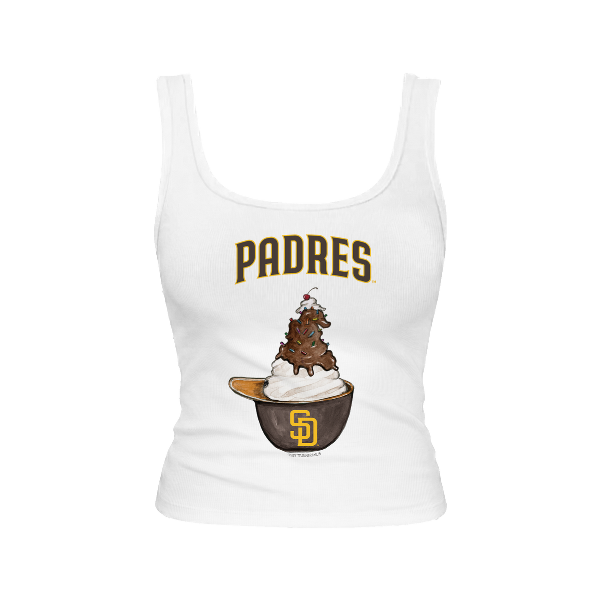 San Diego Padres Sundae Helmet Emmy Tank