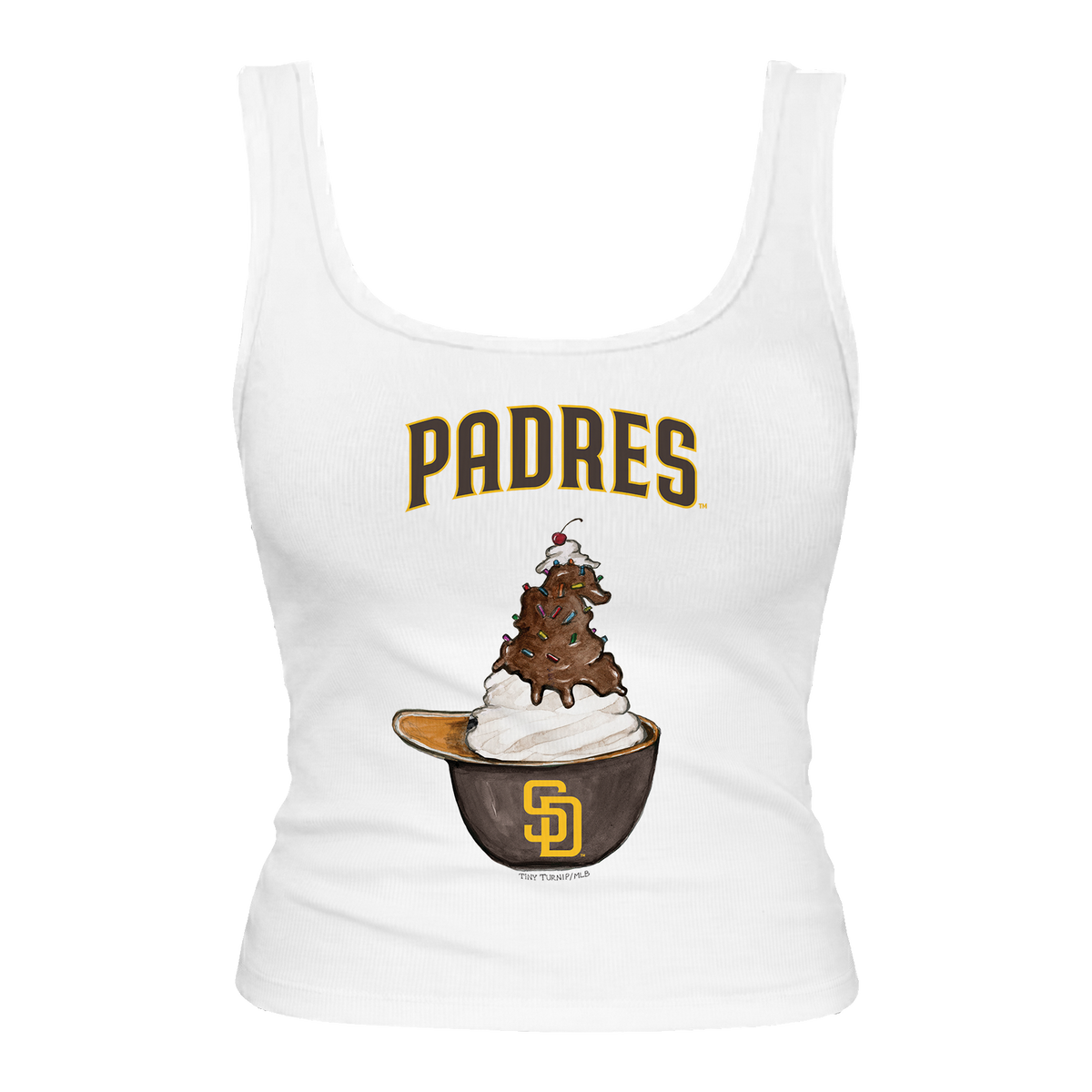 San Diego Padres Sundae Helmet Emmy Tank