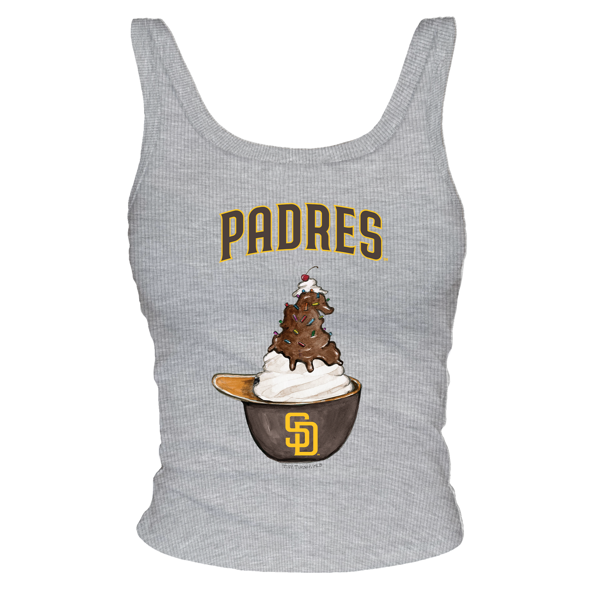 San Diego Padres Sundae Helmet Ribbed Tank