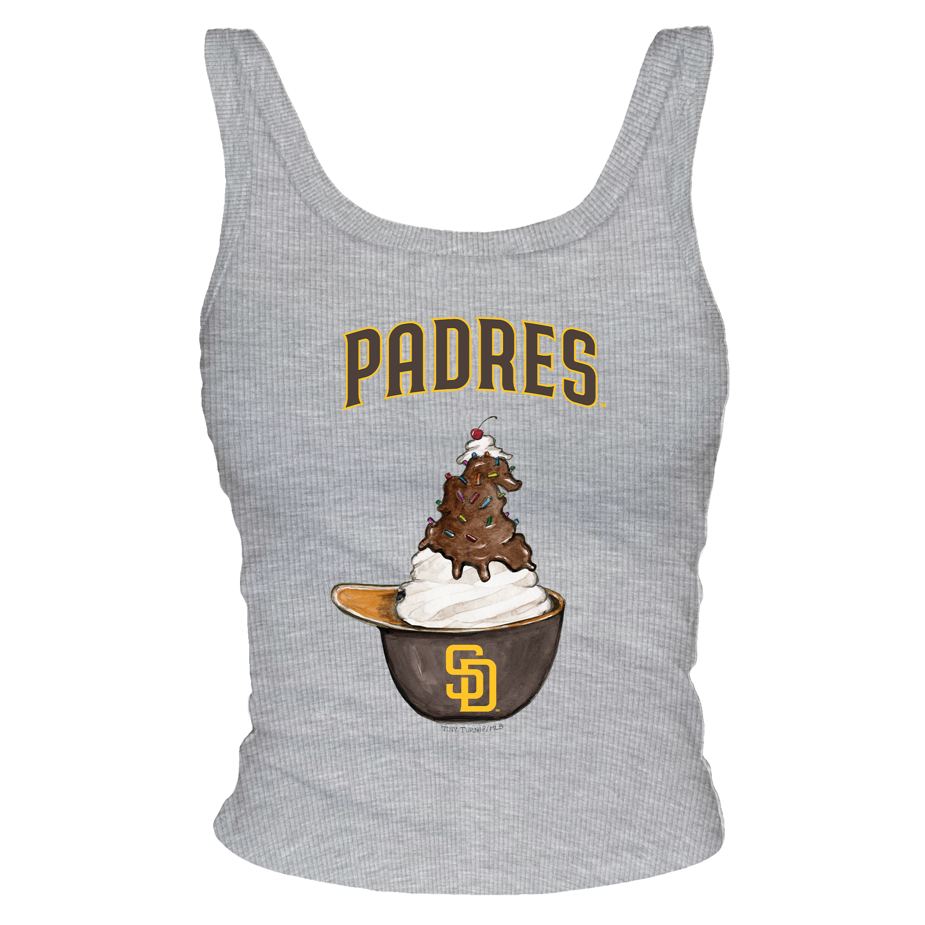San Diego Padres Sundae Helmet Ribbed Tank