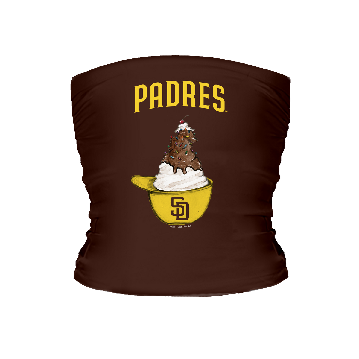 San Diego Padres Sundae Helmet Tube Top - Tiny Turnip