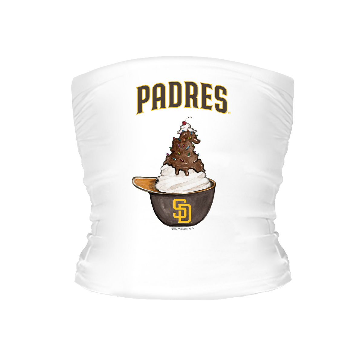 San Diego Padres Sundae Helmet Tube Top - Tiny Turnip