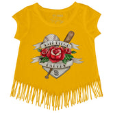 San Diego Padres Tattoo Rose Fringe Tee