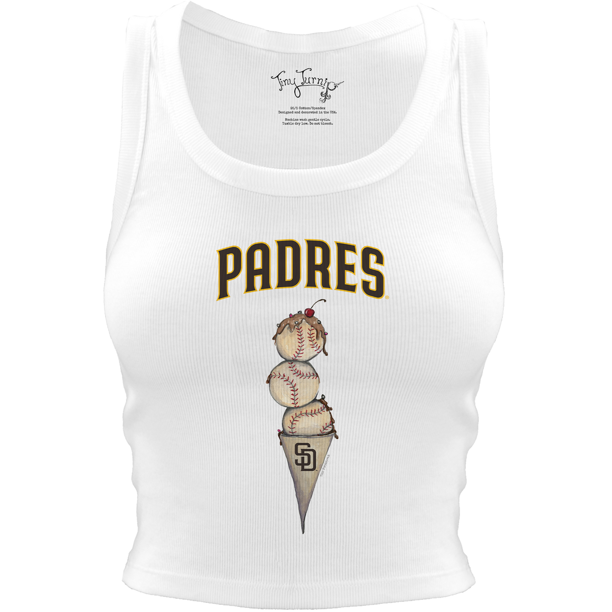 San Diego Padres Triple Scoop Crop Tank