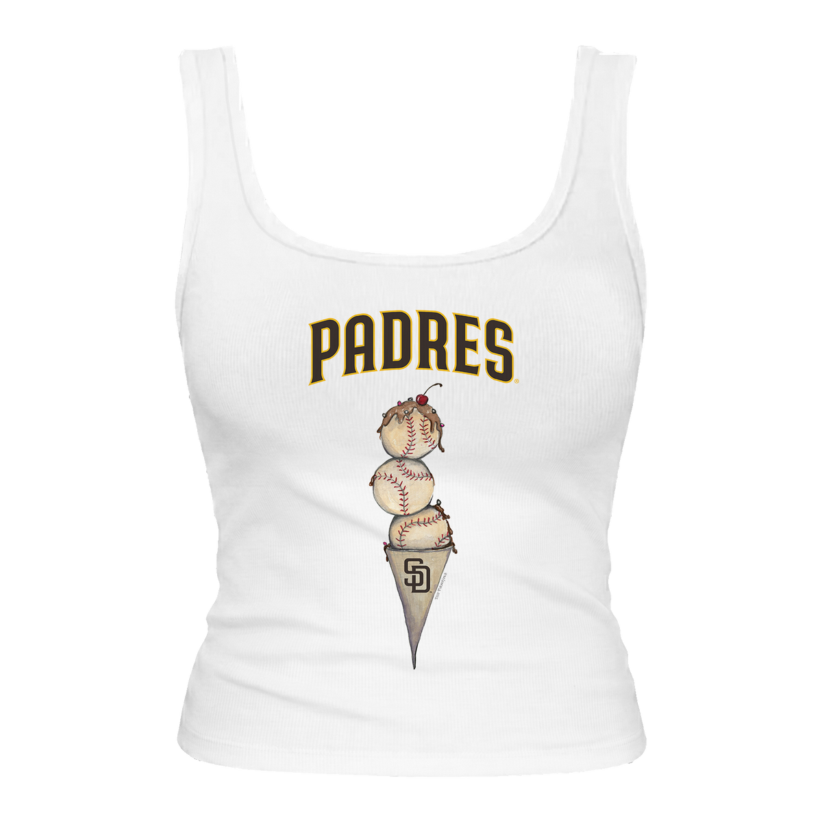 San Diego Padres Triple Scoop Emmy Tank