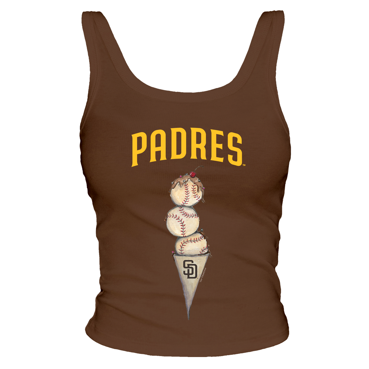 San Diego Padres Triple Scoop Ribbed Tank