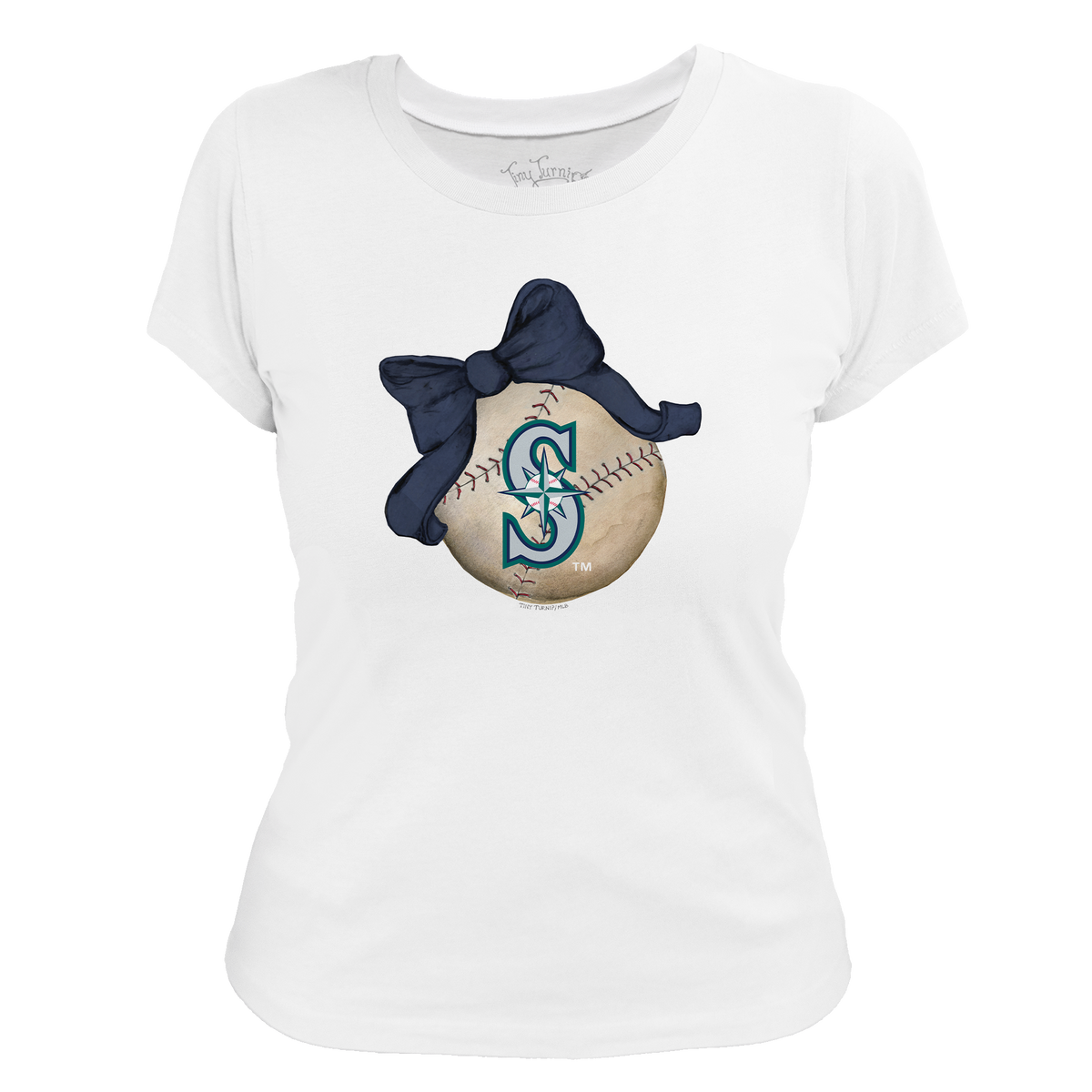 Seattle Mariners Baseball Bow Tee Shirt