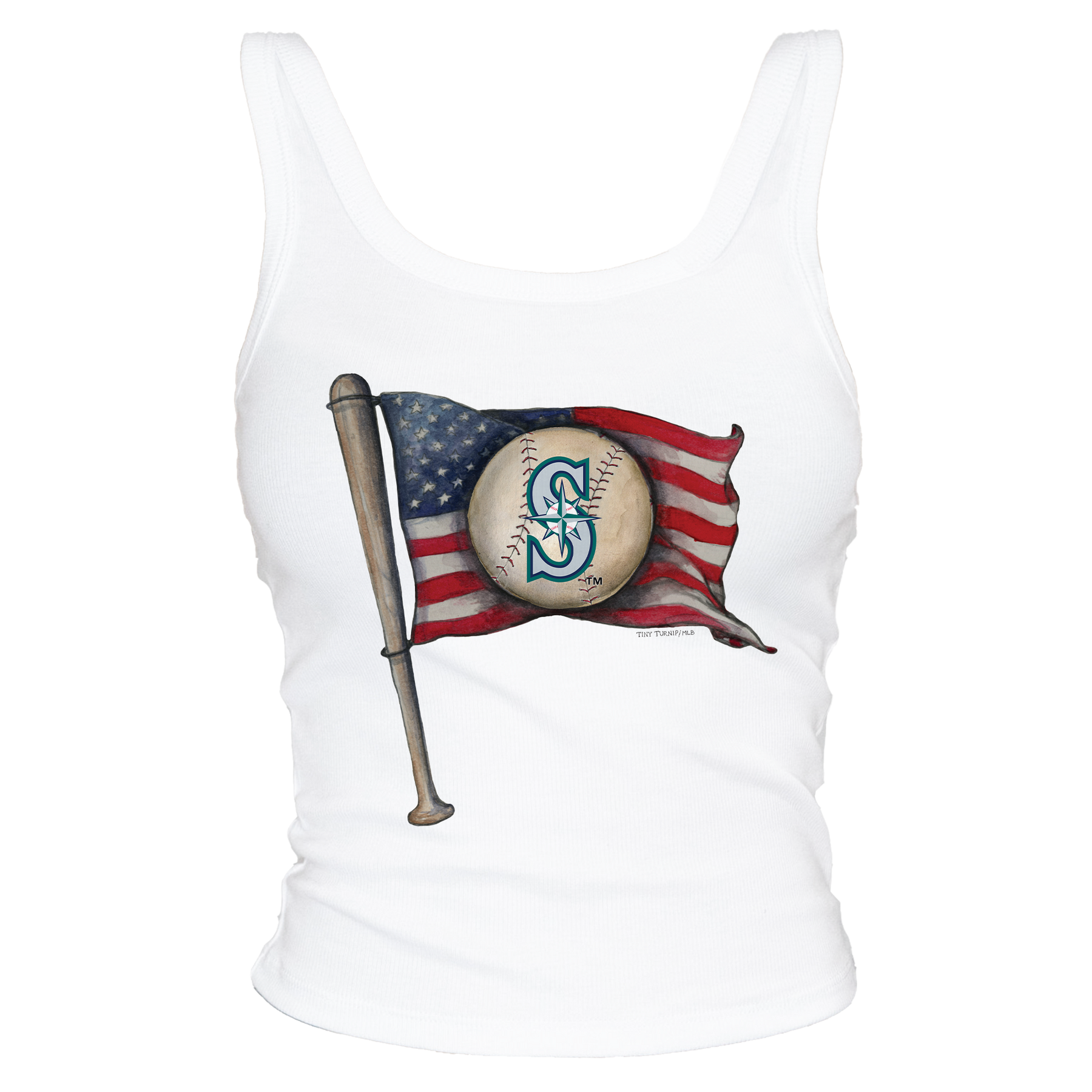 Seattle Mariners Baseball Flag Tank