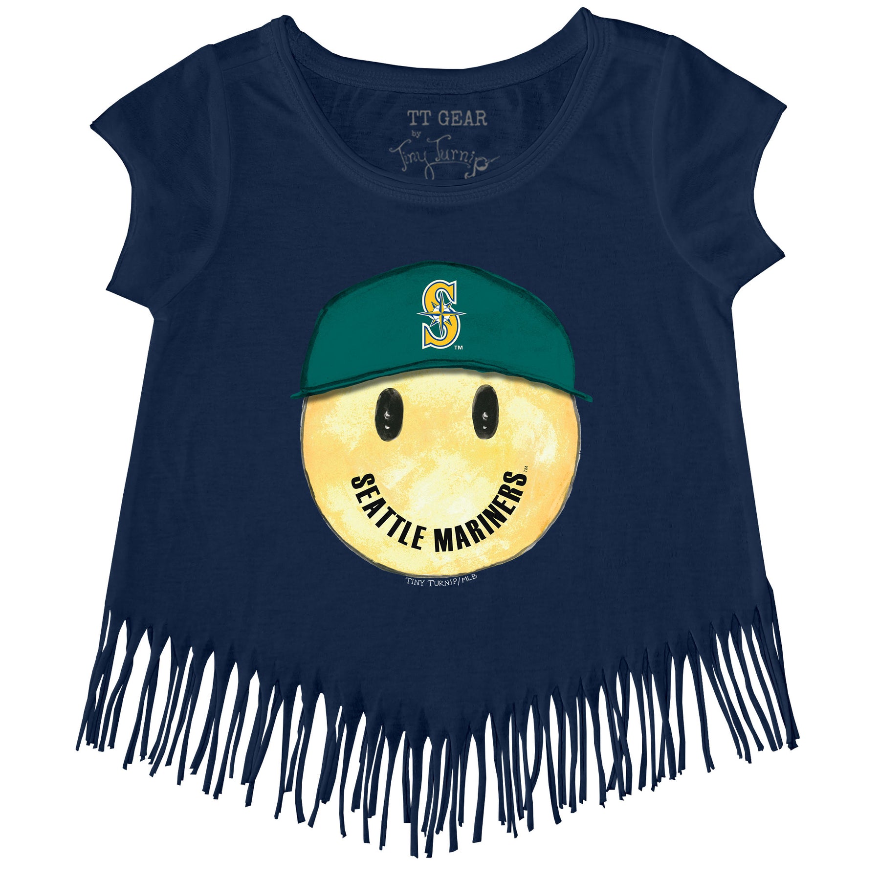 Seattle Mariners Smiley Fringe Tee