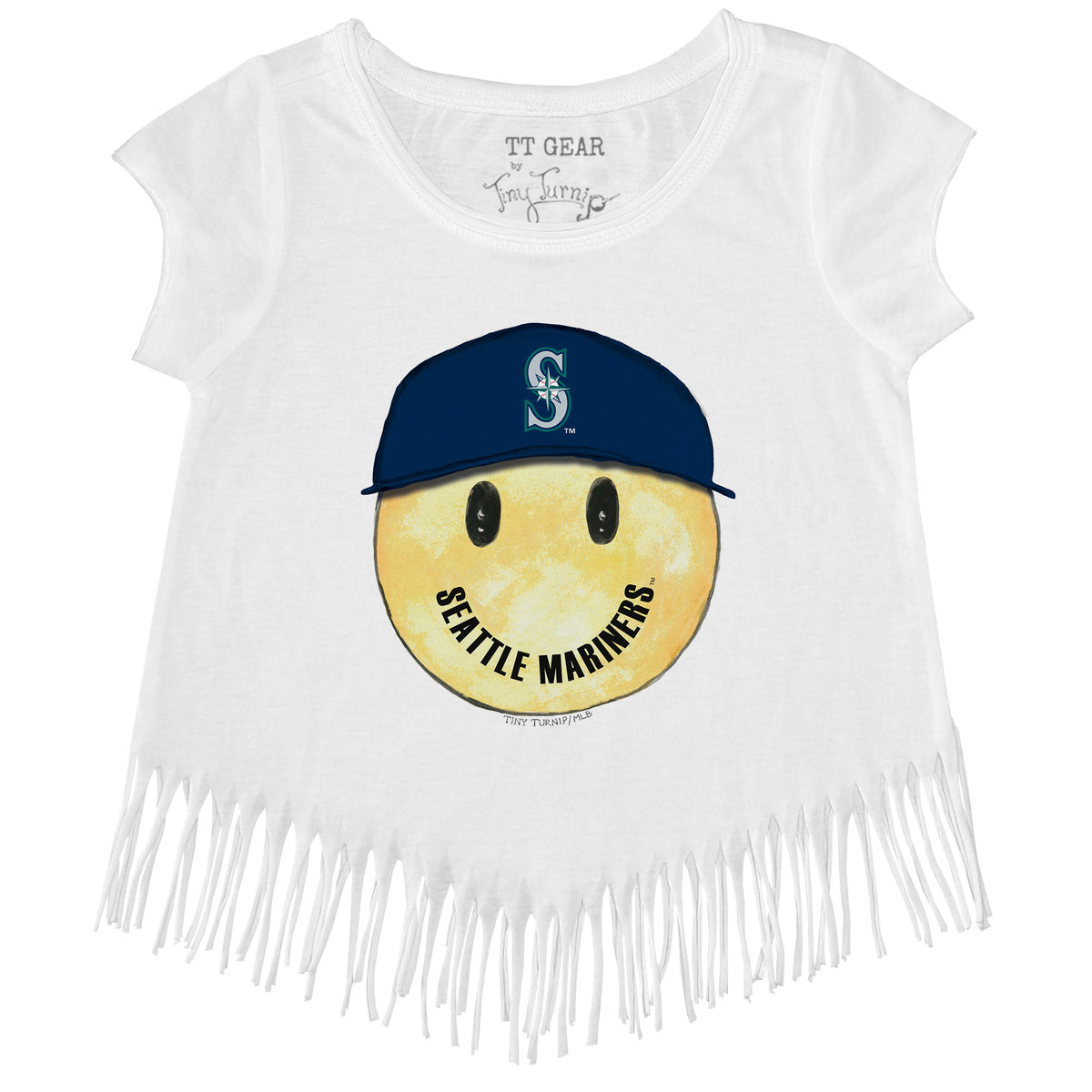 Seattle Mariners Smiley Fringe Tee