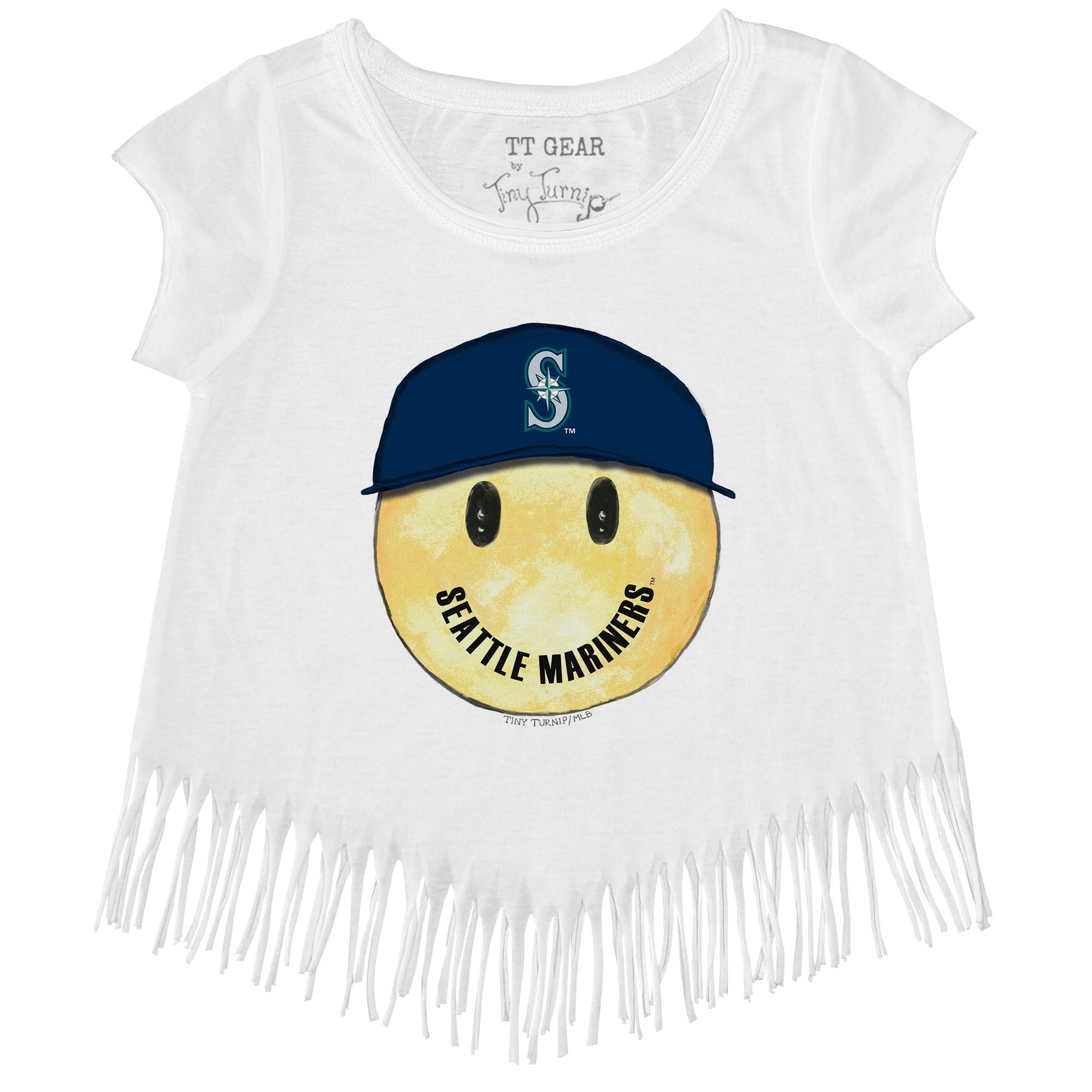 Seattle Mariners Smiley Fringe Tee