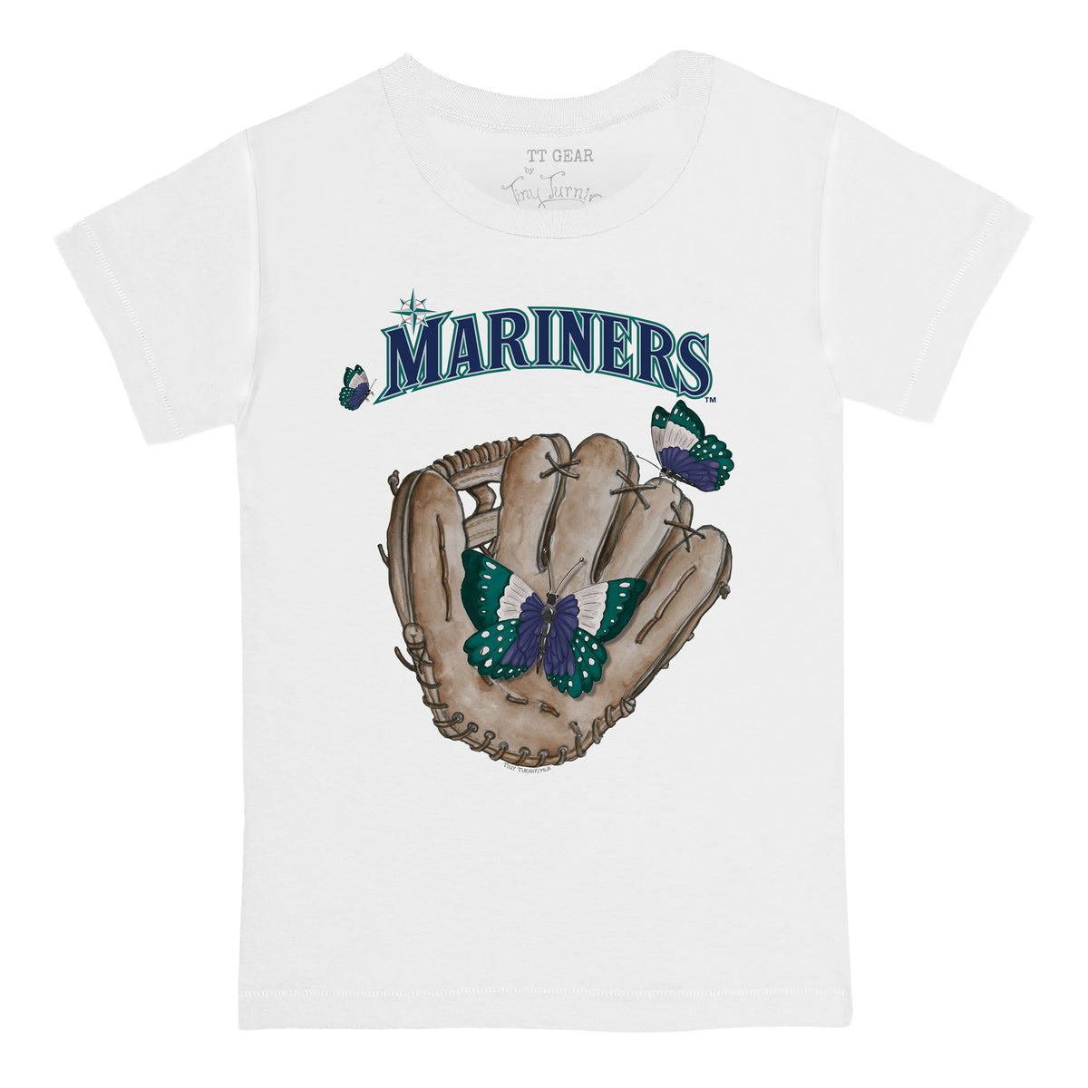 Seattle Mariners Butterfly Glove Tee Shirt
