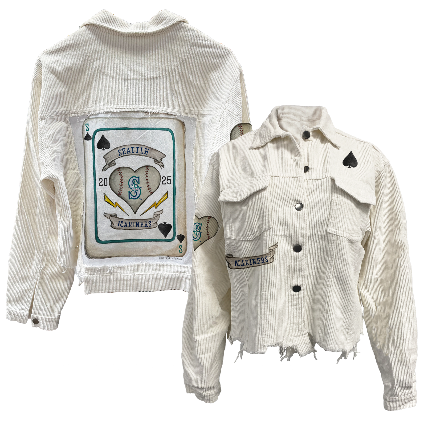 Seattle Mariners Card White Cord Jacket
