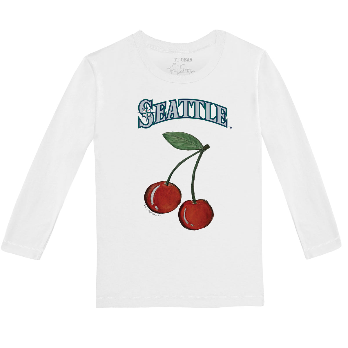 Seattle Mariners Cherry Long-Sleeve Tee Shirt