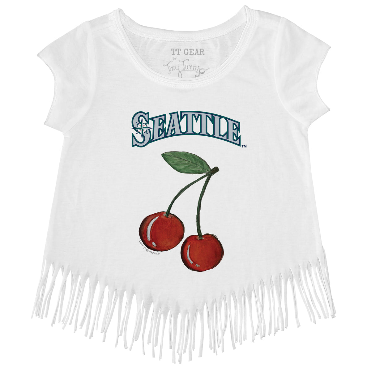Seattle Mariners Cherry Fringe Tee