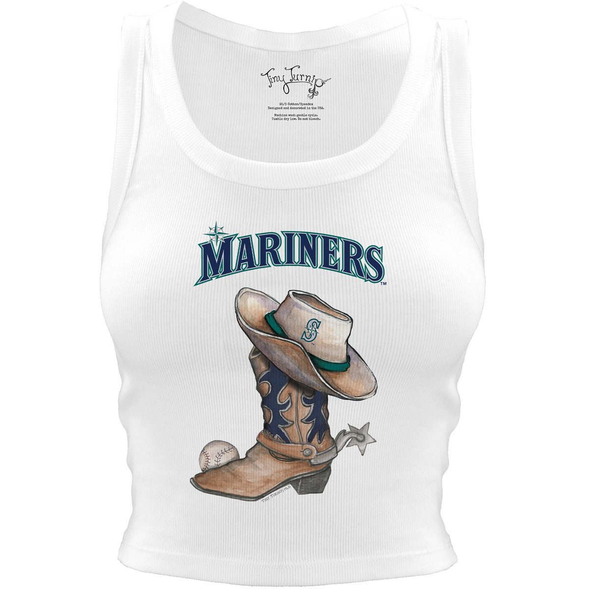 Seattle Mariners Cowboy Boot Crop Tank