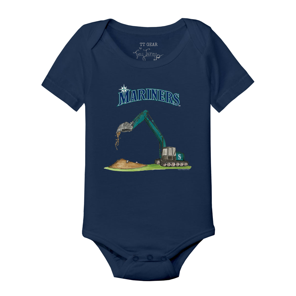 Seattle Mariners Excavator Short Sleeve Snapper