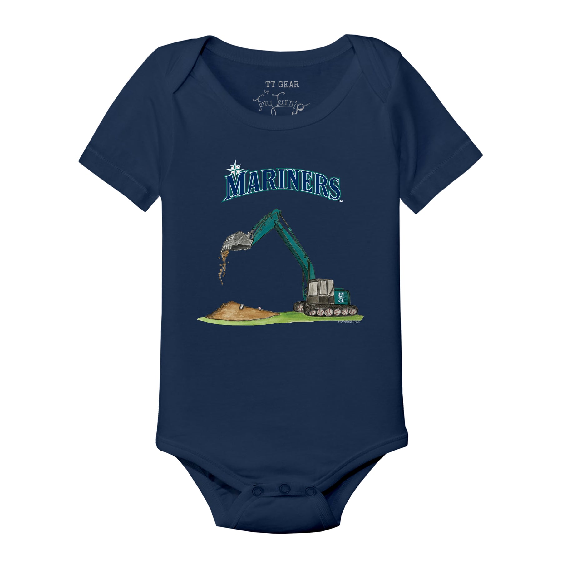 Seattle Mariners Excavator Short Sleeve Snapper