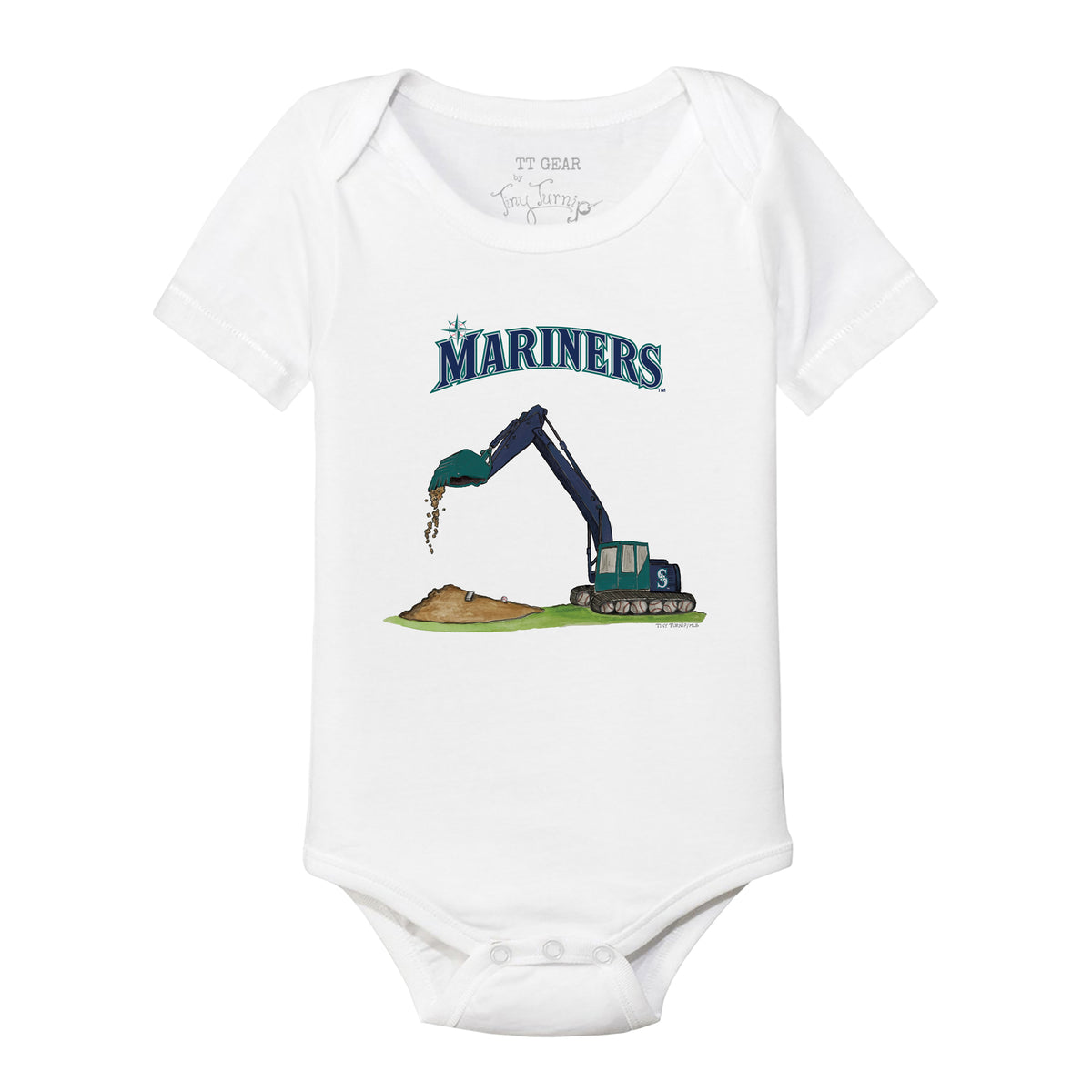 Seattle Mariners Excavator Short Sleeve Snapper